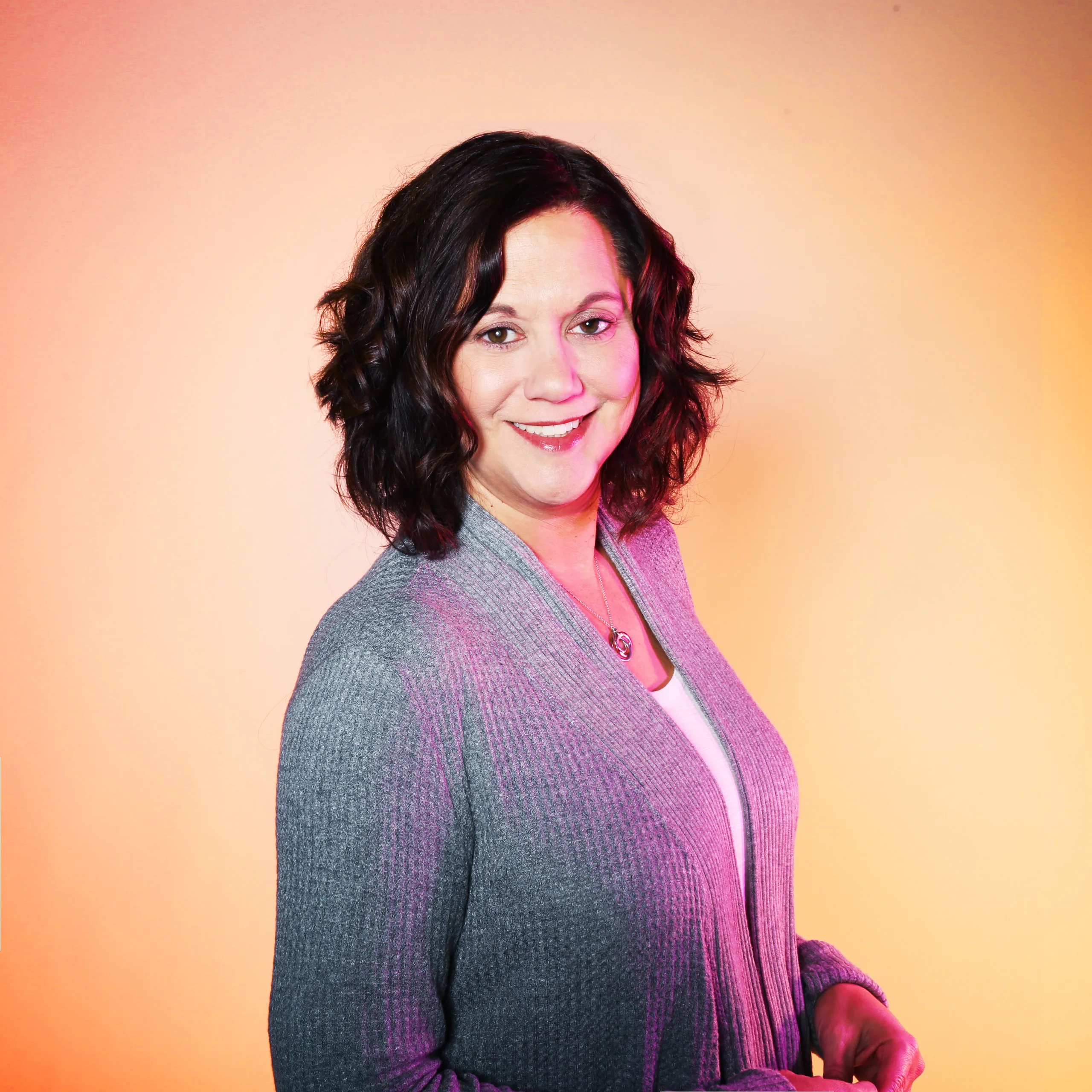 Amy Burger posing for headshot photo