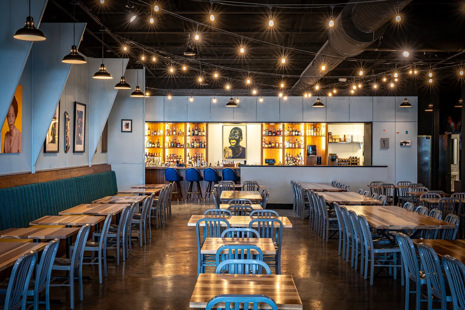 The dining room at Lucy Quinn