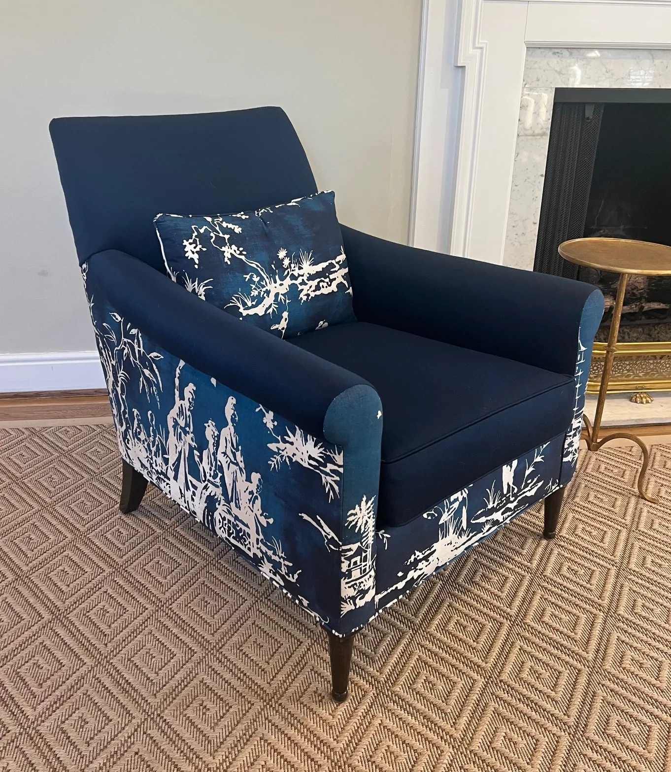 navy blue chair