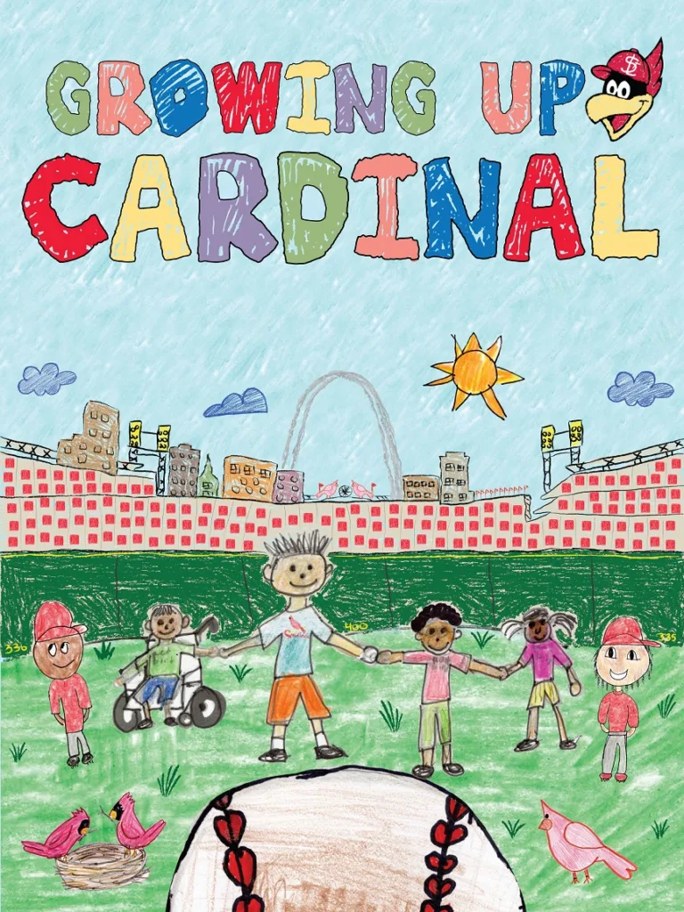 Drawings by children from the team’s youth baseball and softball program, Redbird Rookies, will be used throughout the exhibit.