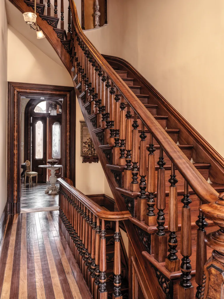 Staircase in a Historic Restoration in Soulard