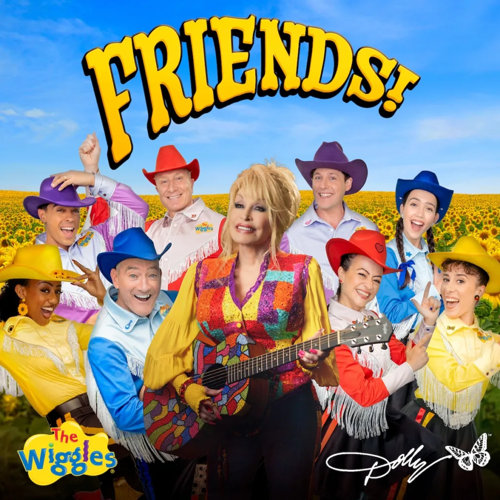 The Wiggles' latest album "Wiggle Up, Giddy Up - with Friends!" pairs the group with country artists from Dolly Parton to Lainey Wilson.
