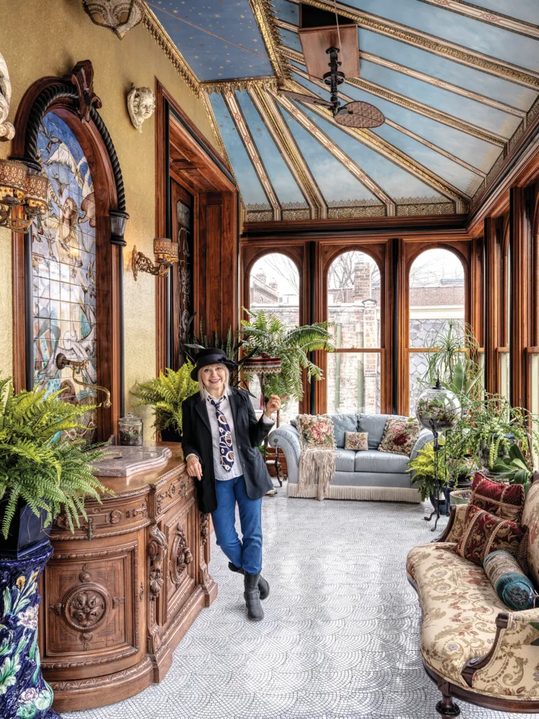 Joy Christensen in the Solarium in her Historic Restoration in Soulard