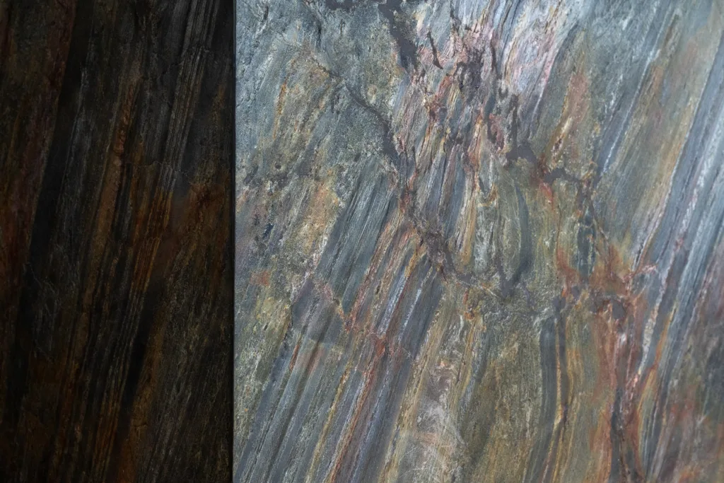 Casadenza's thin stone veneer can wrap around corners