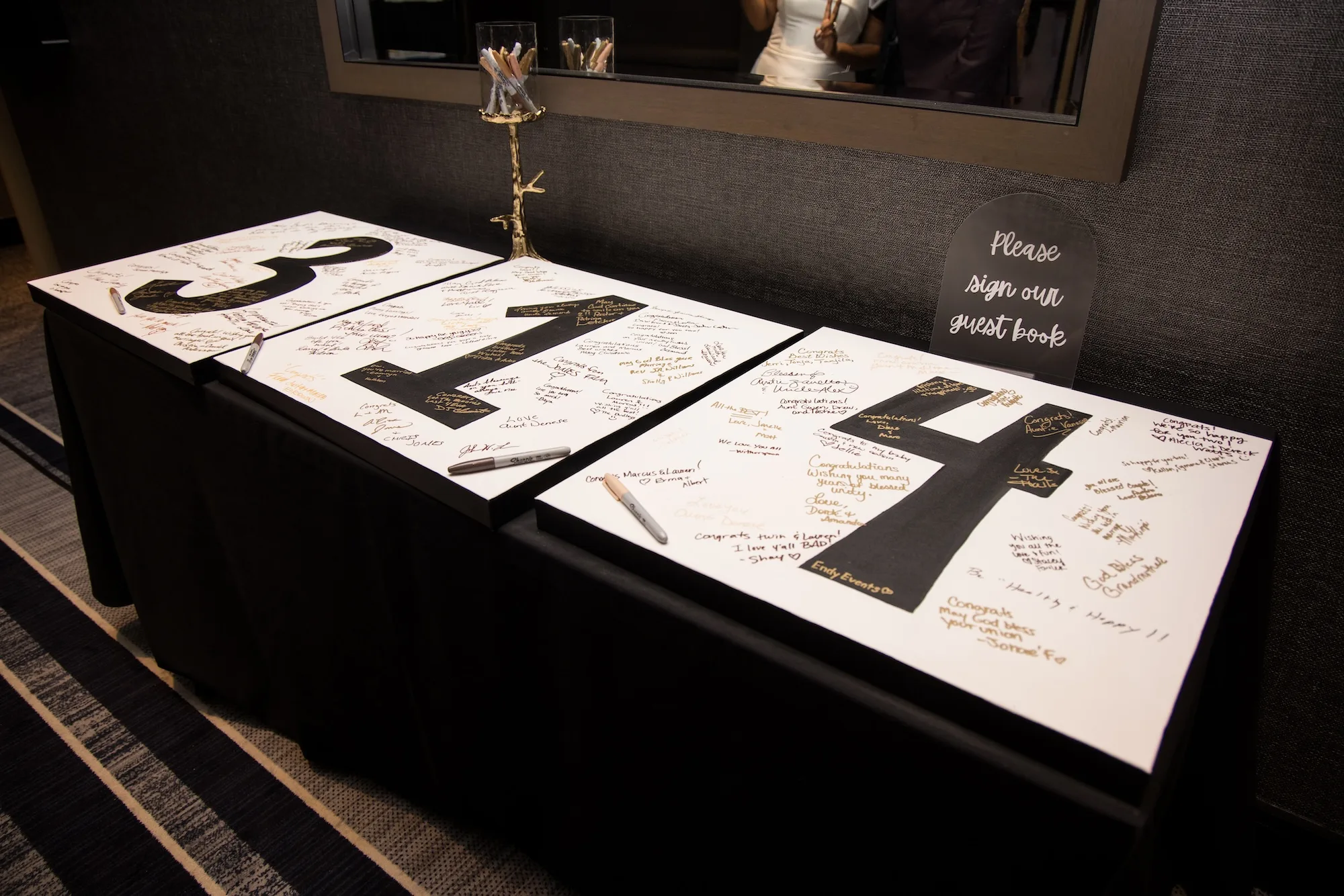 Lauren and Marcus Lee were married on 314 Day.