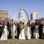 Lauren and Marcus Lee wedding party