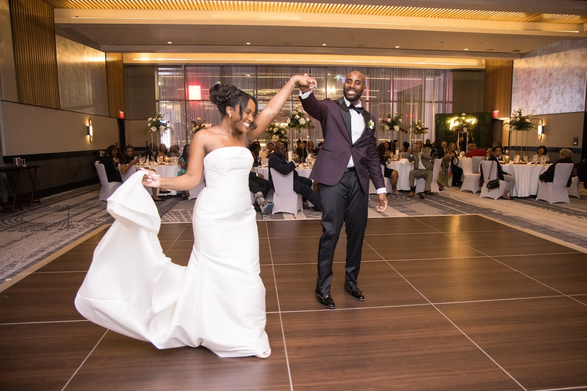 Lauren and Marcus Lee's first dance.