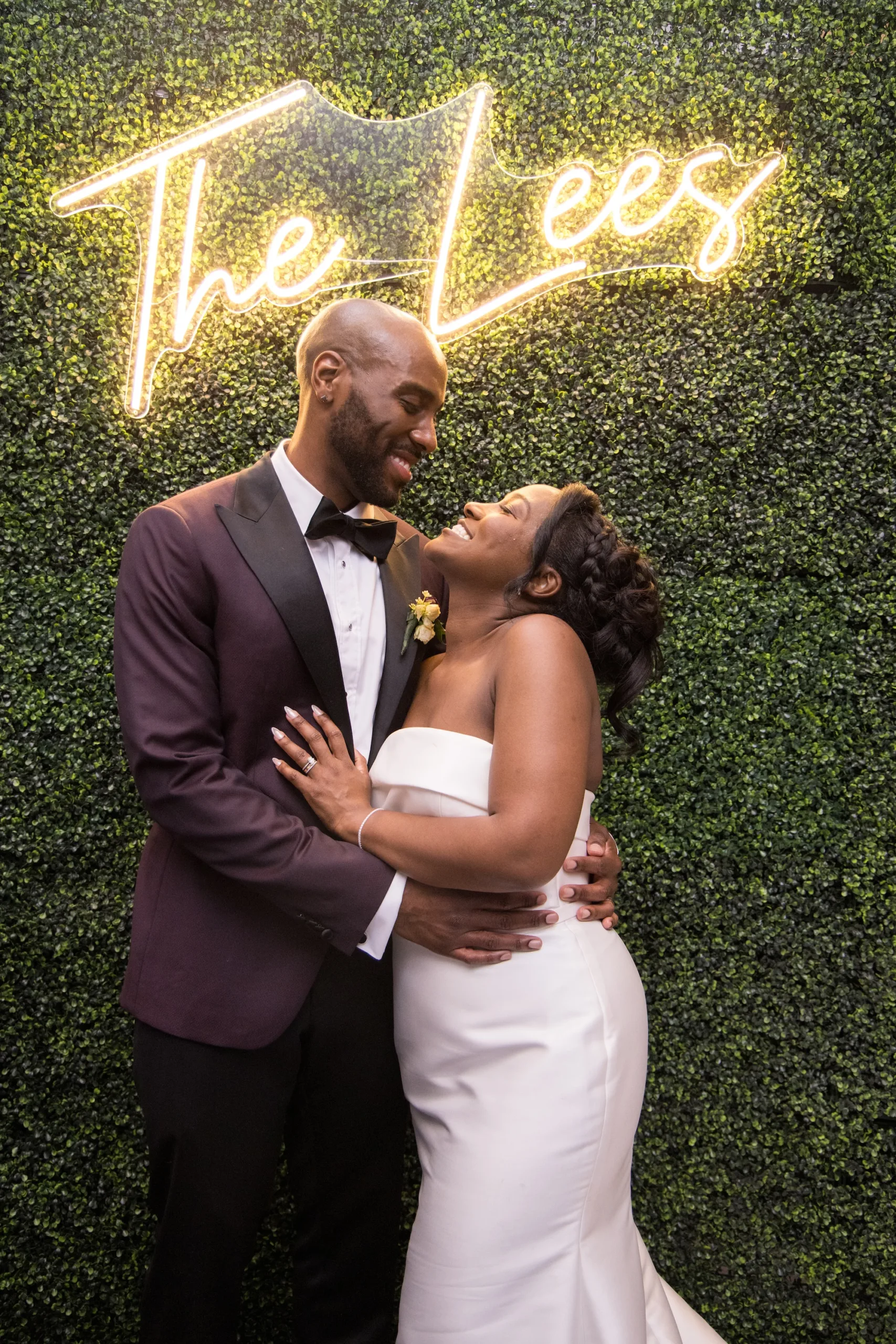 Lauren and Marcus Lee wedding sign