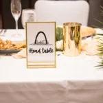 Lauren and Marcus Lee wedding centerpiece