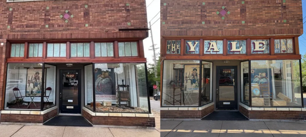 The Yale Bar_before after