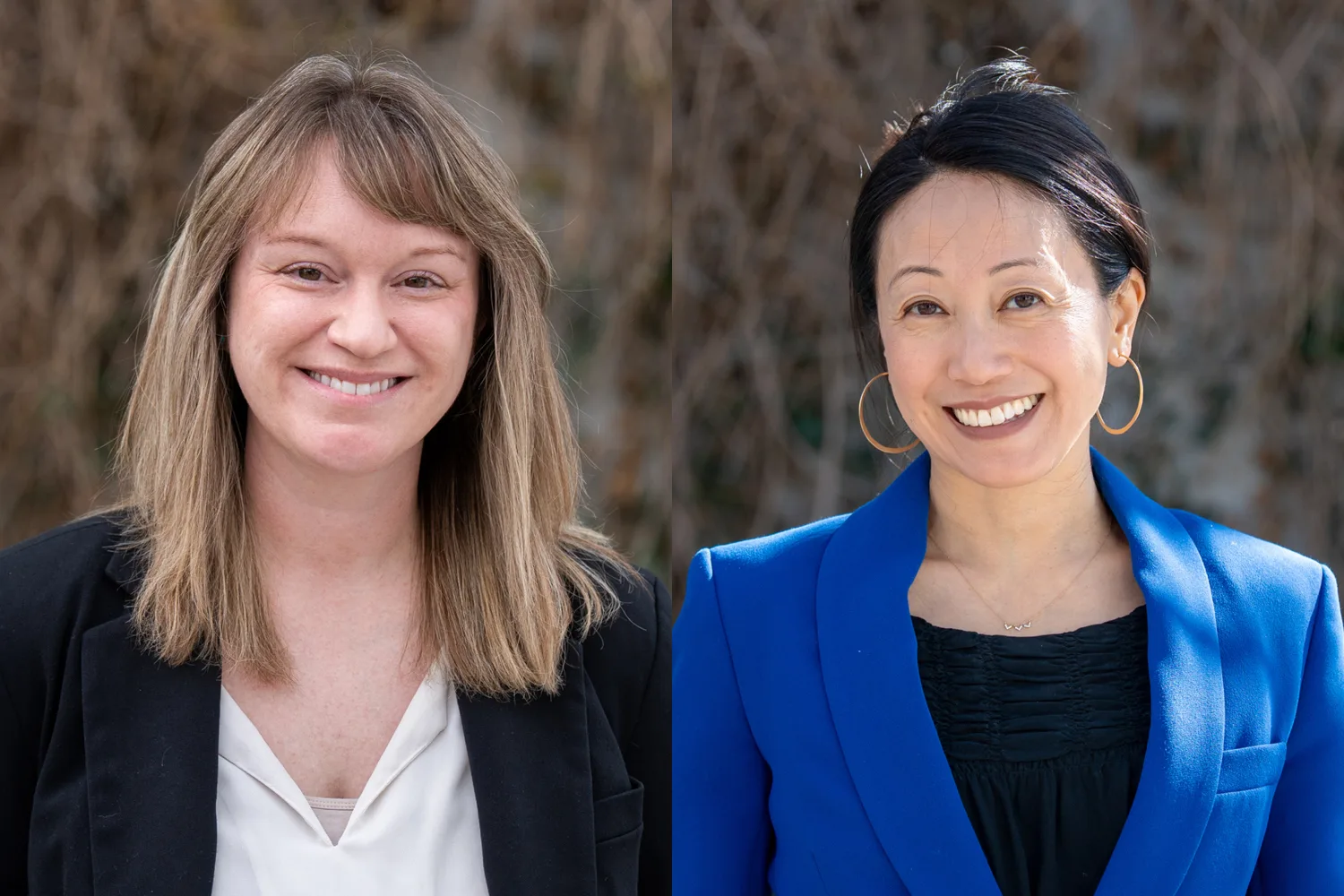 Jess Luther, left, and Tina Pamintuan, right.