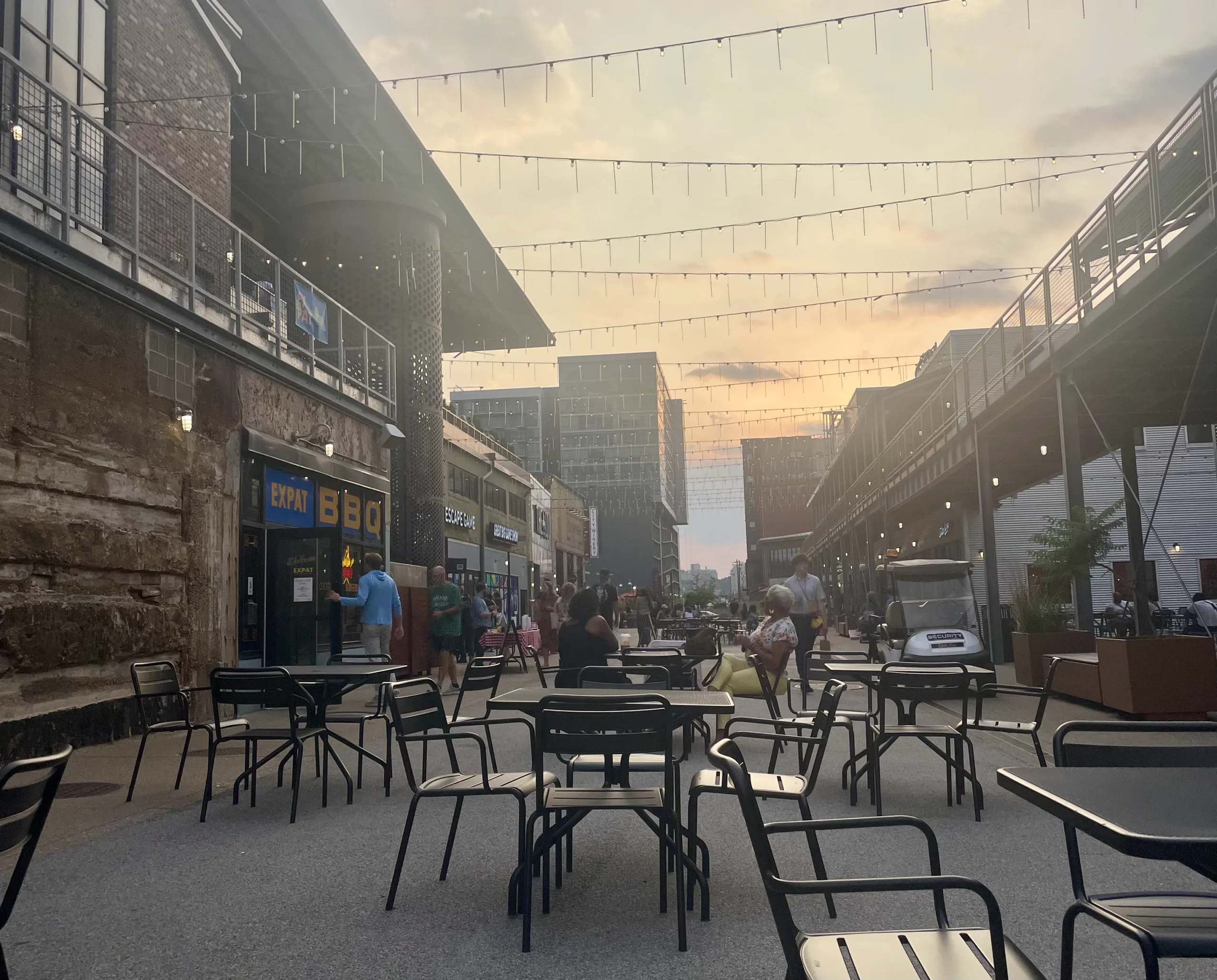 Guests explore a preview of City Foundry's upcoming Live Art Market on May 14, 2025.