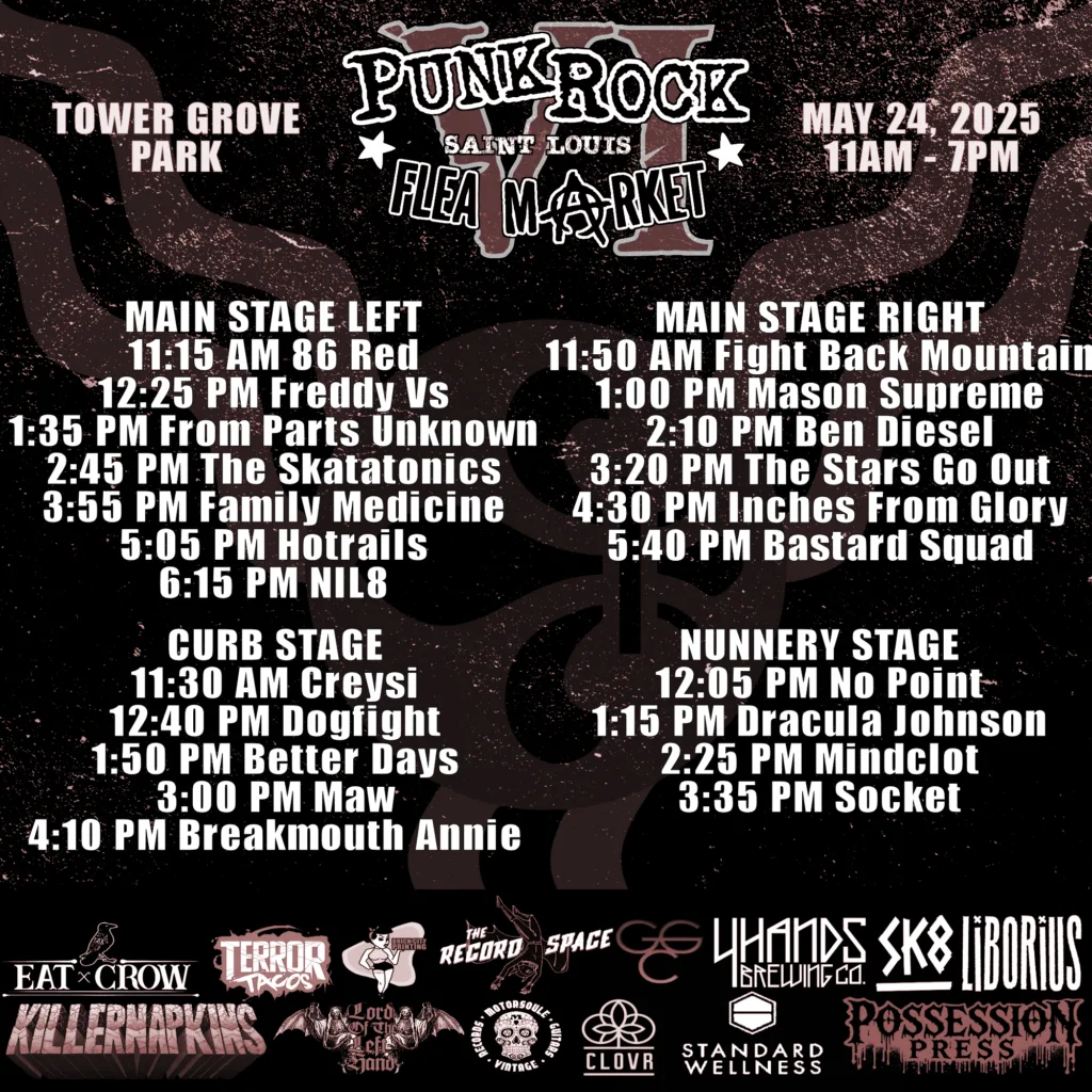 St. Louis Punk Rock Flea Market 2025 schedule