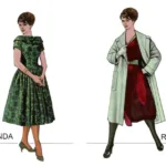 Costume design renderings for Rosalinda in Die Fledermaus