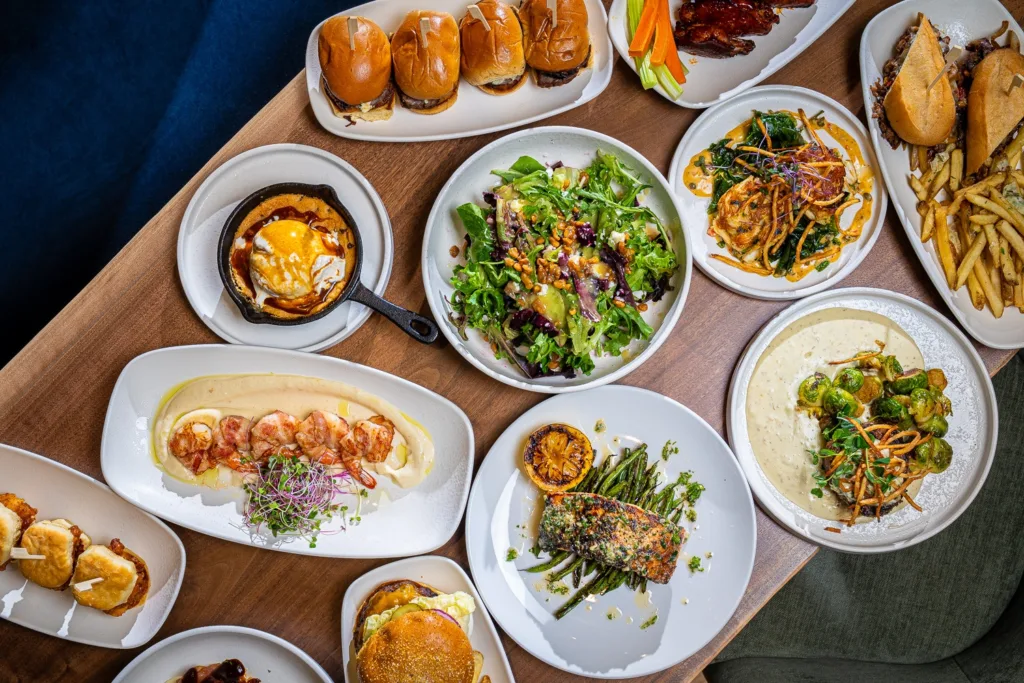A selection of menu items at The Tavern