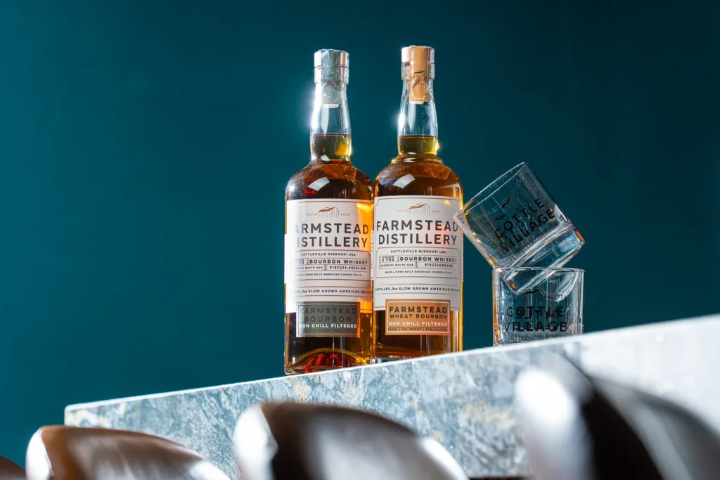 Farmstead Distillery's two bourbon whiskies