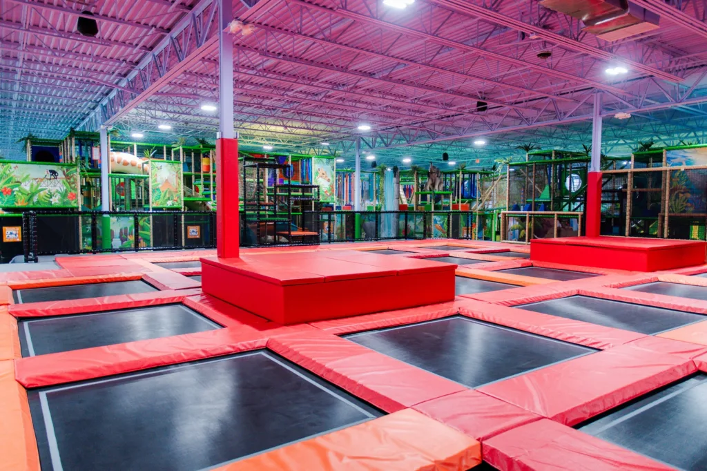 Lava Island's Trampolines