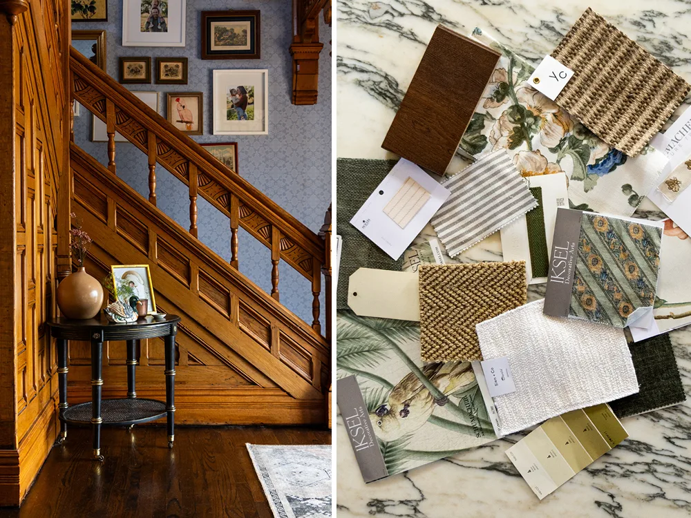 interior space and color palette