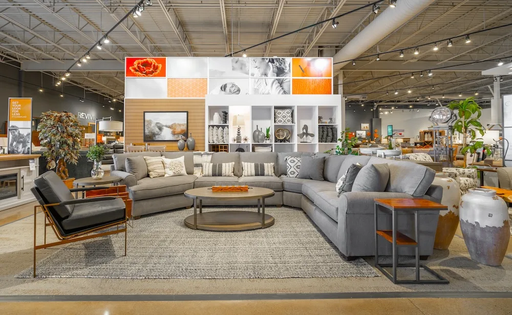 Slumberland's furniture display