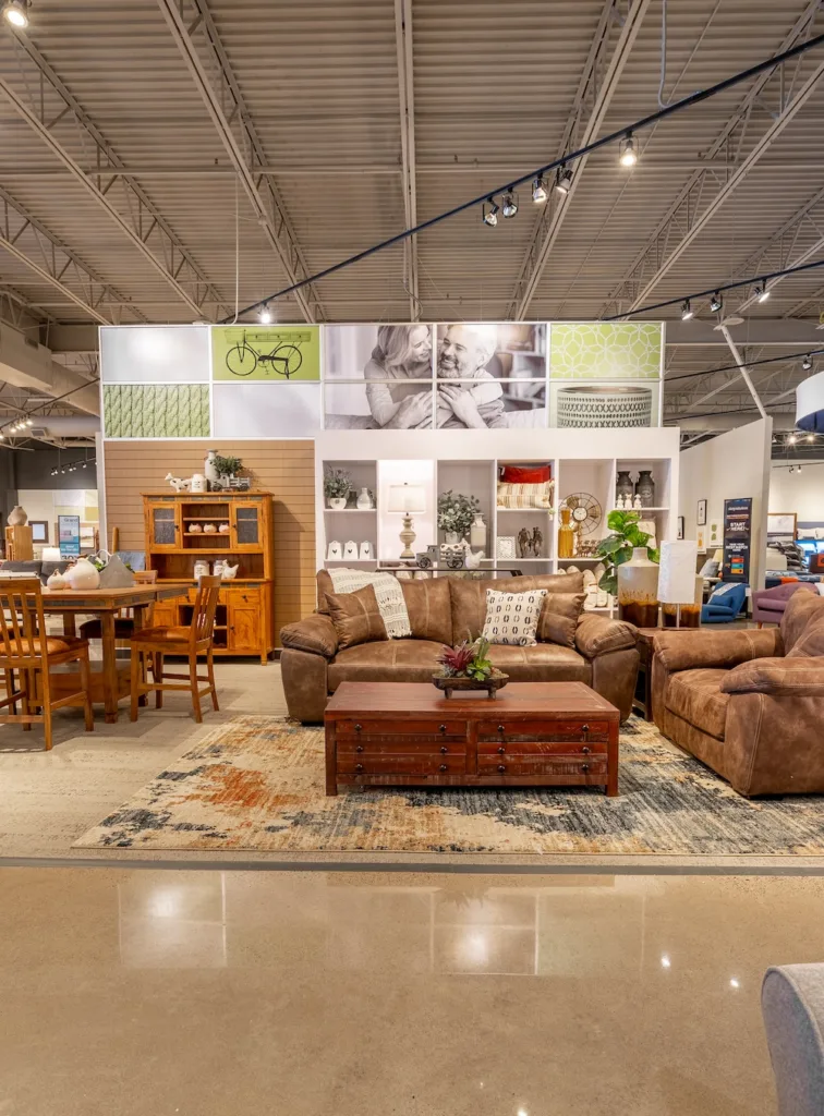 Slumberland's furniture display