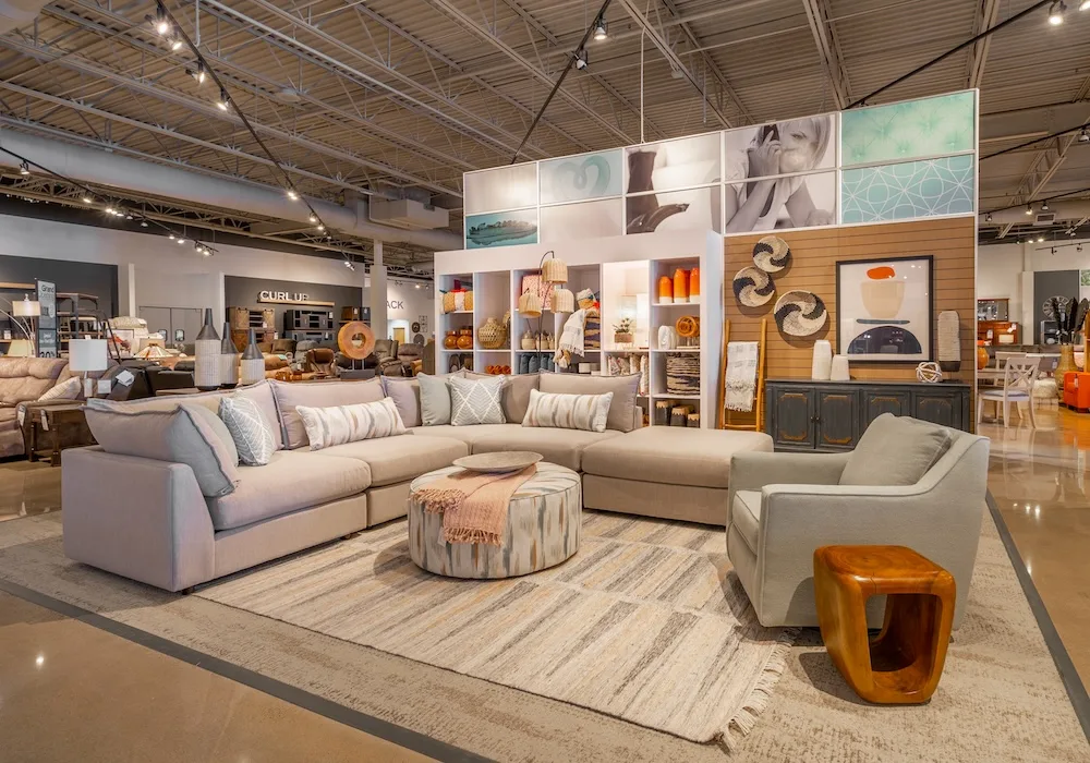 Slumberland's furniture display