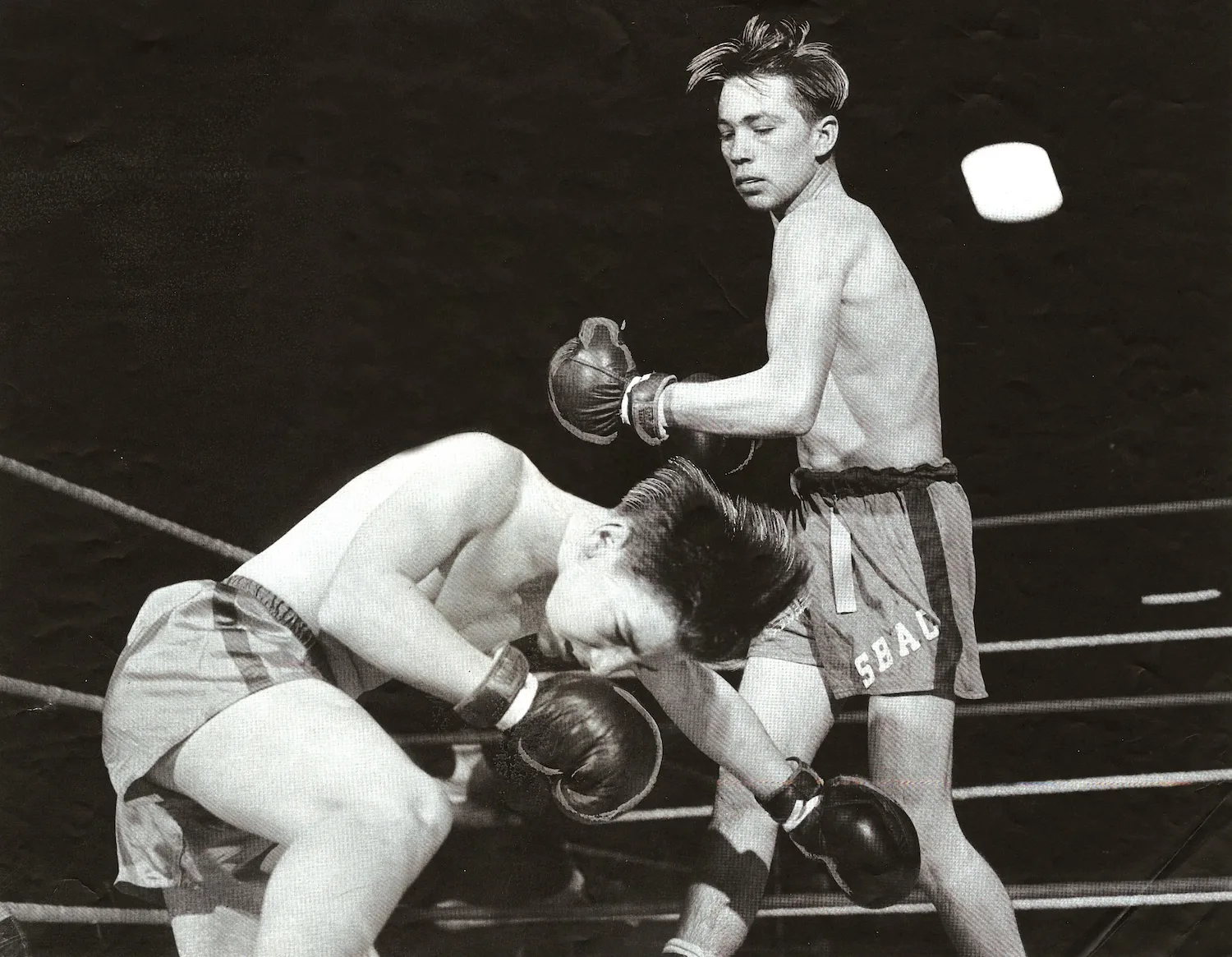 Boxers at the South Broadway Athletic Club.
