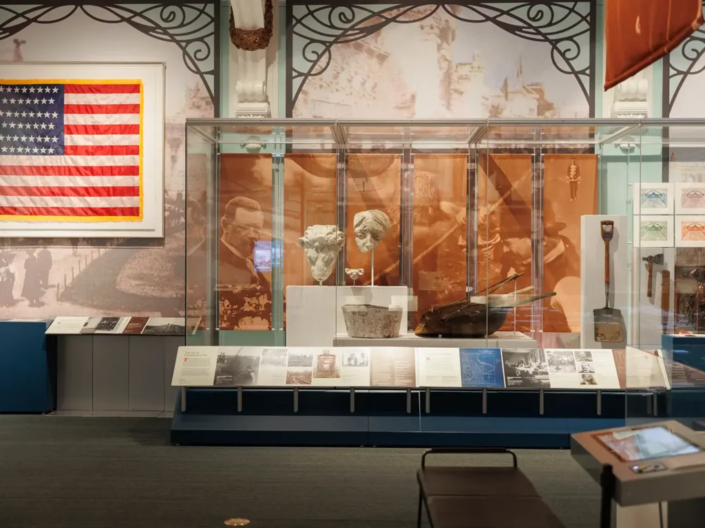 The 1904 World's Fair exhibit at the Missouri History Museum