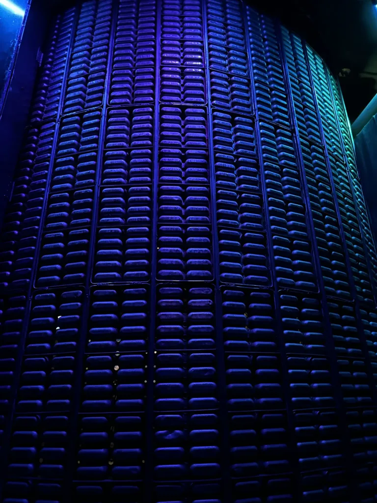 Repurposed Twinkie pans from the Hostess Factory within the Labryinth maze at the City Museum.