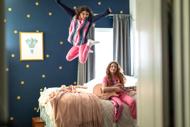 Kids dance wearing Lion+Owl clothing.