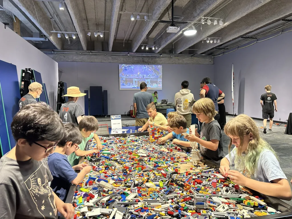 Saint Louis Science Center SciFest Lego Tables