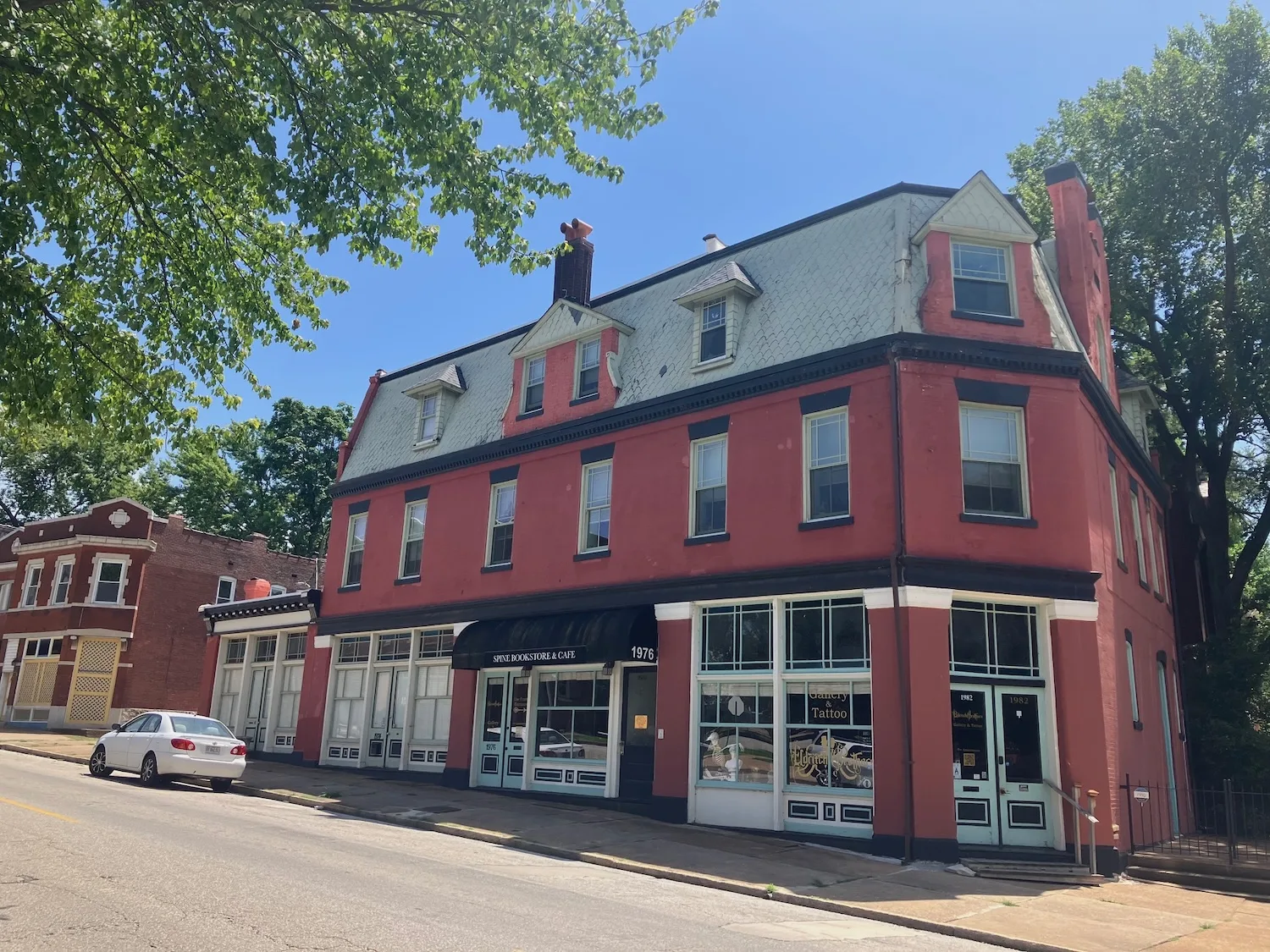 The former Spine Bookstore in Benton Park.