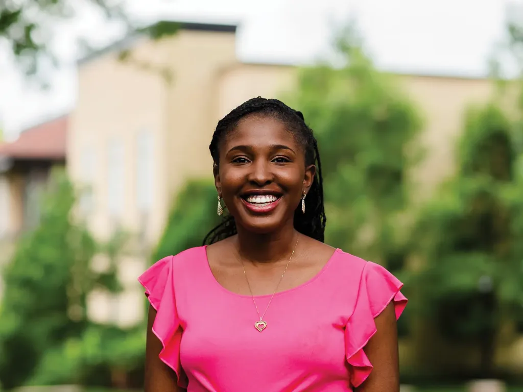 Ayomide Ajakaiye, a recent graduate of John Burroughs School