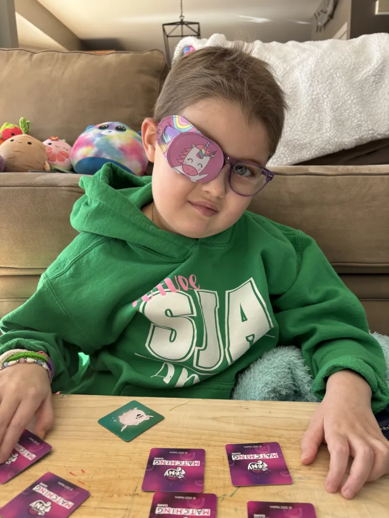 Nora Bunn was primarily treated at St. Louis Children's Hospital and at a clinical trial at Stanford University.
