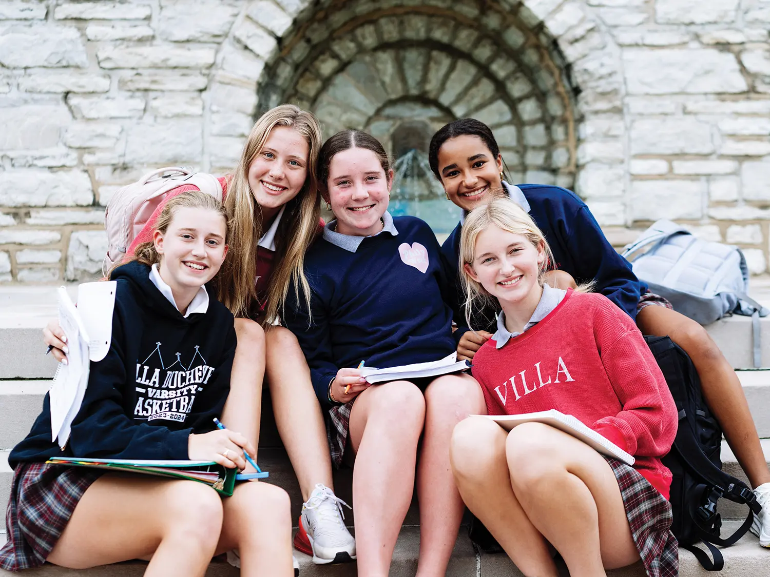 Students at Villa Duchesne