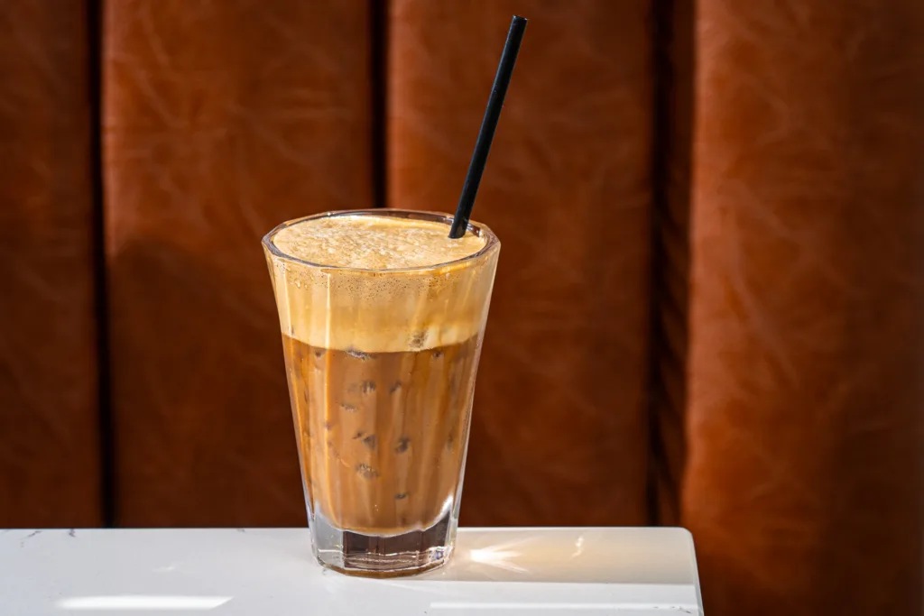 Greek Frappé, Cafe Amalia in Kirkwood, MO.