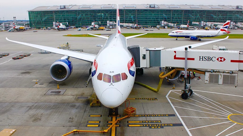 British Airways Boeing 787 airplane