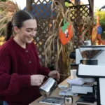 Eden Coffee cart at the November Family Playdate