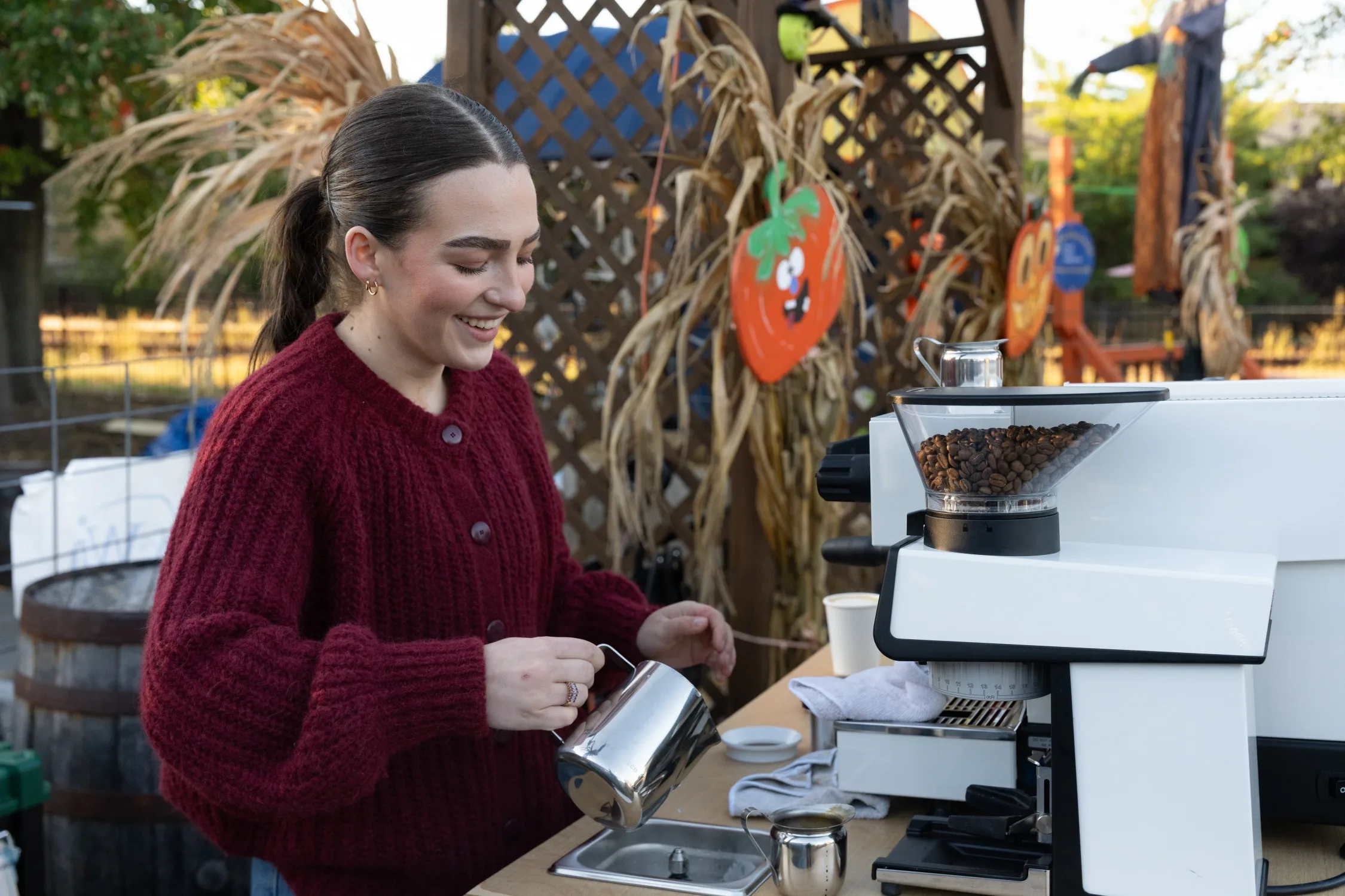 Eden Coffee cart at the November Family Playdate