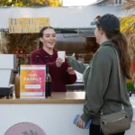 Eden Coffee cart at the November Family Playdate