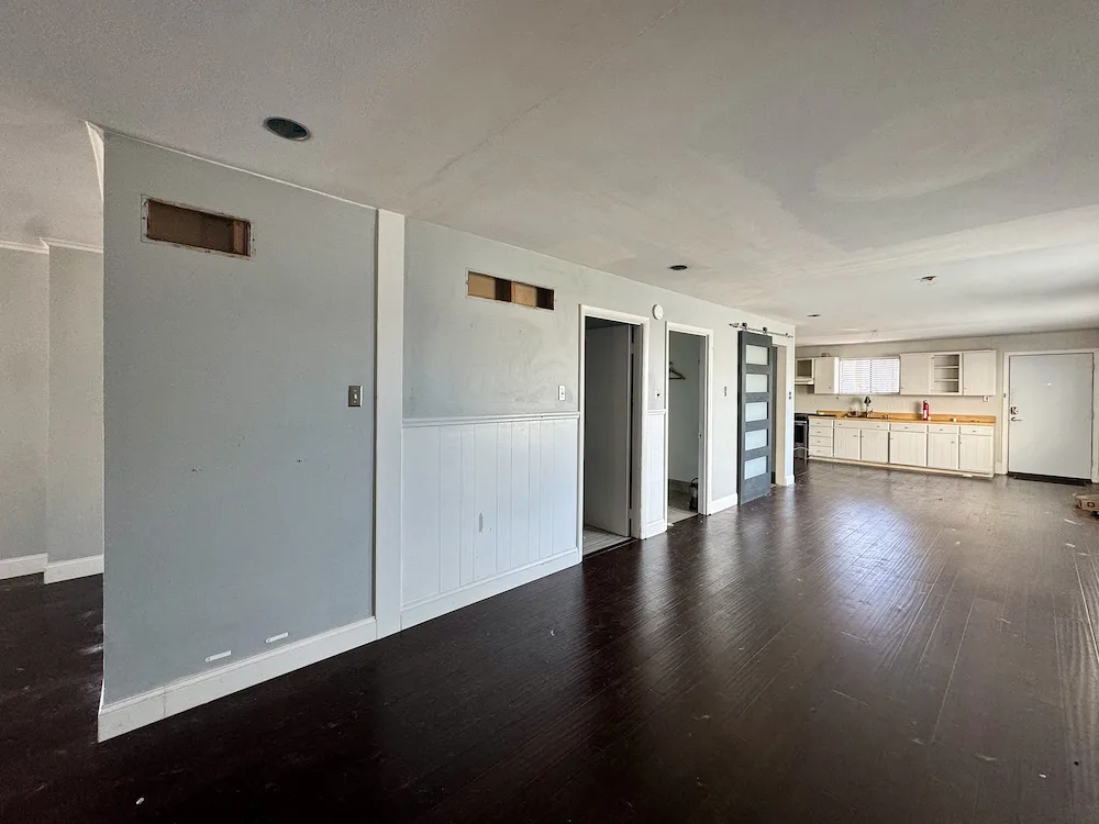 Before photos of Alex and Brandon Eads home on The Hill. What began as a 1,200-square-foot bungalow was transformed into a stunning three-story, 3,000-square-foot dream home rebuilt from the basement up.