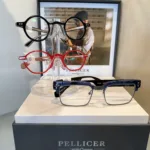 Display of PELLICER eyeglass frames from Etnia Barcelona that are available at Eyewearhaus.