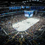 NCAA Men’s Frozen Four hosted in St. Louis at Enterprise Center April 10-12, 2025.