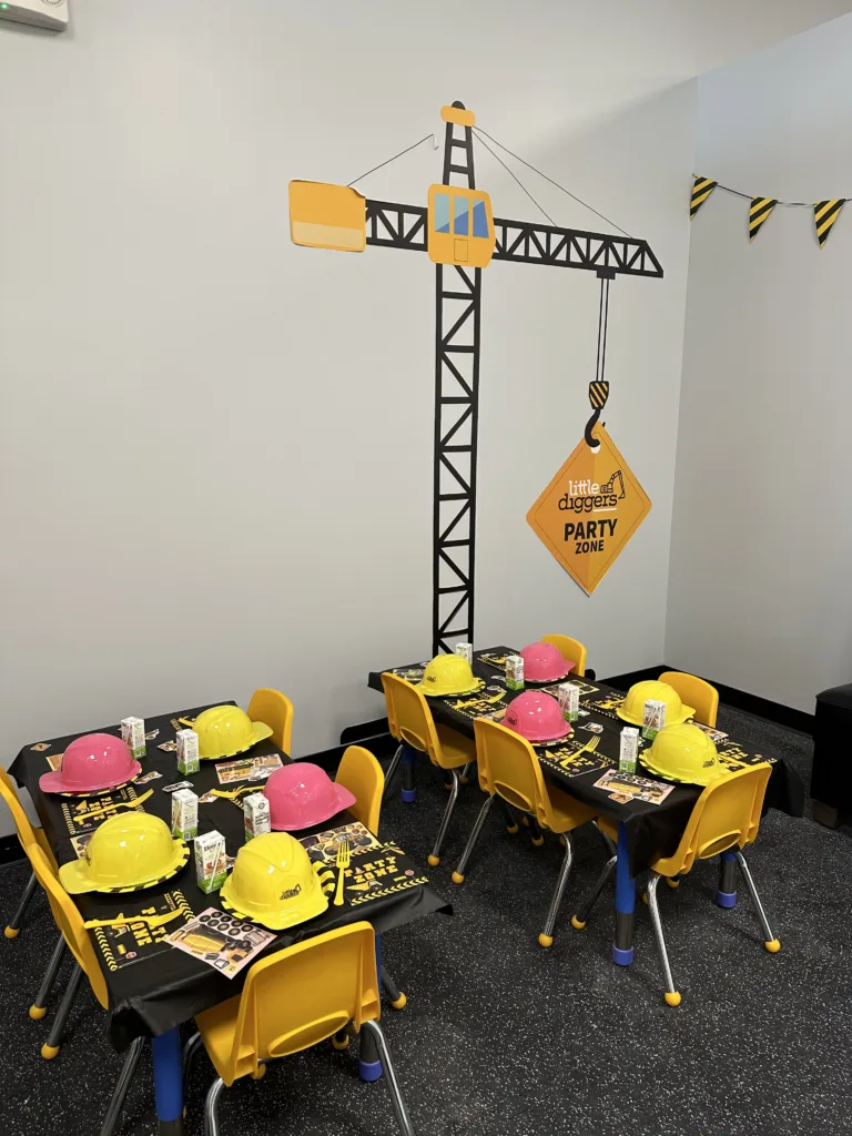Little Diggers offers construction-themed birthday parties and private events.