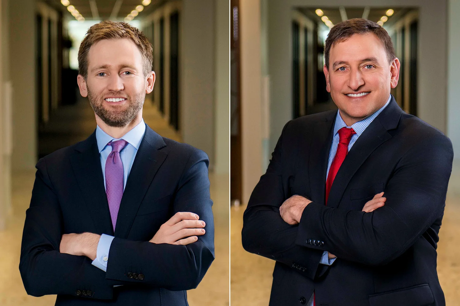 Attorneys Jer Nixon, left, and Tony Simon.