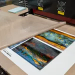 Colorful glass cutting boards