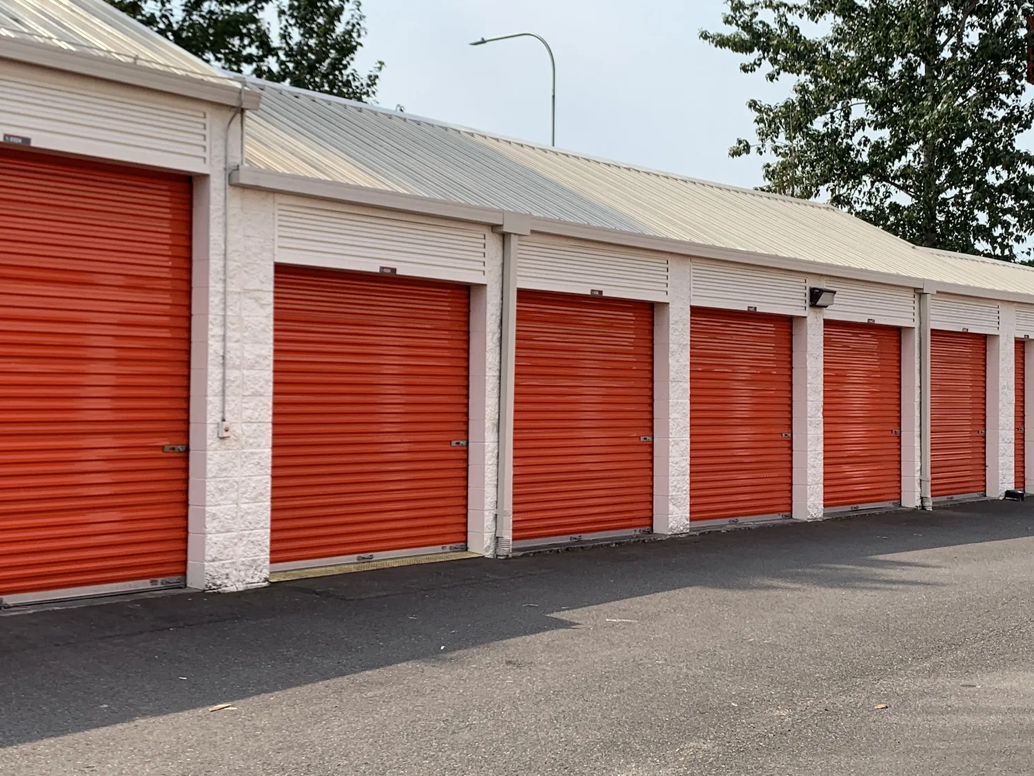 self storage units, garage doors