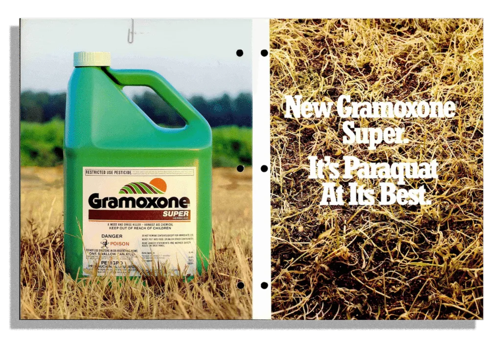 An advertisement for Gramoxone Super from 1986.