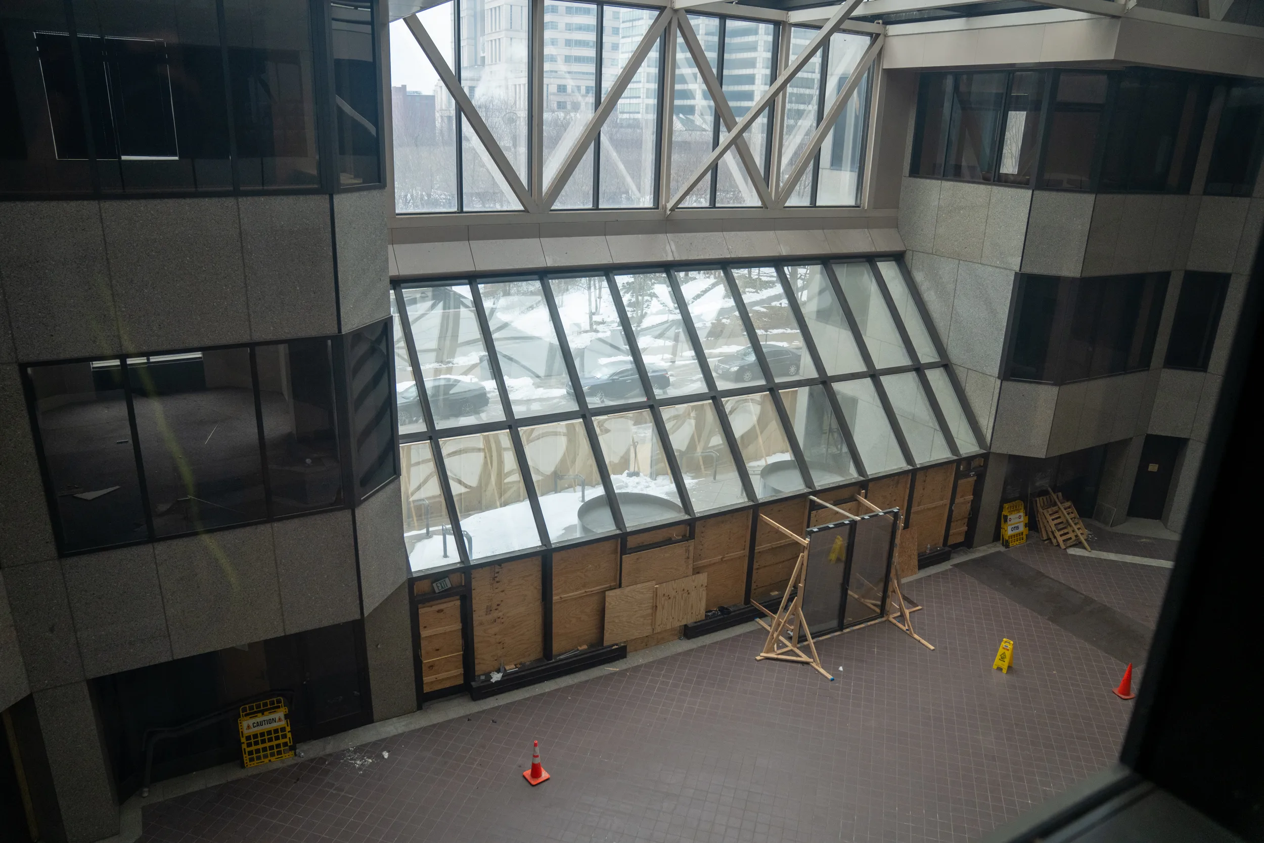 An empty lobby