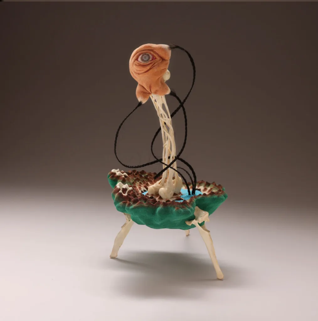 Blas Isasi, Peruvian, born 1981; "The weight of a gaze (is to listen to the sound of a kilogram), J, from A-M," 2025; steel, wood, sand, bone, modeling clay, wax, paraffin, aluminum foil 2026.165j; © Blas Isasi