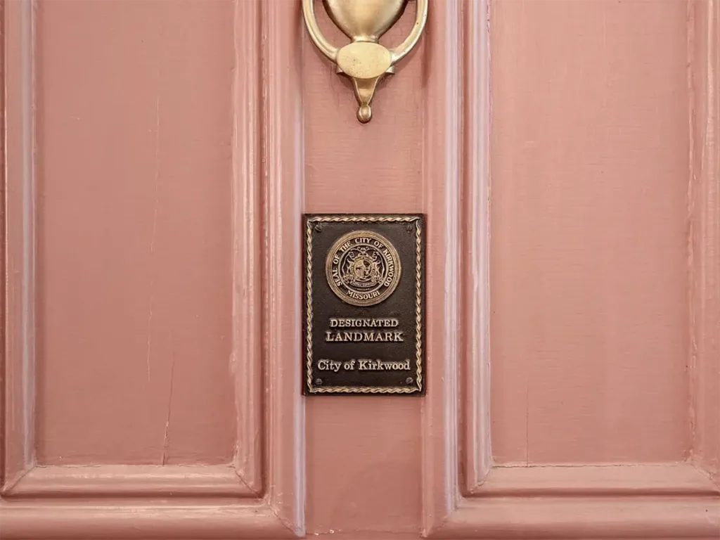 751 N. Taylor is a designated landmark in Kirkwood.
